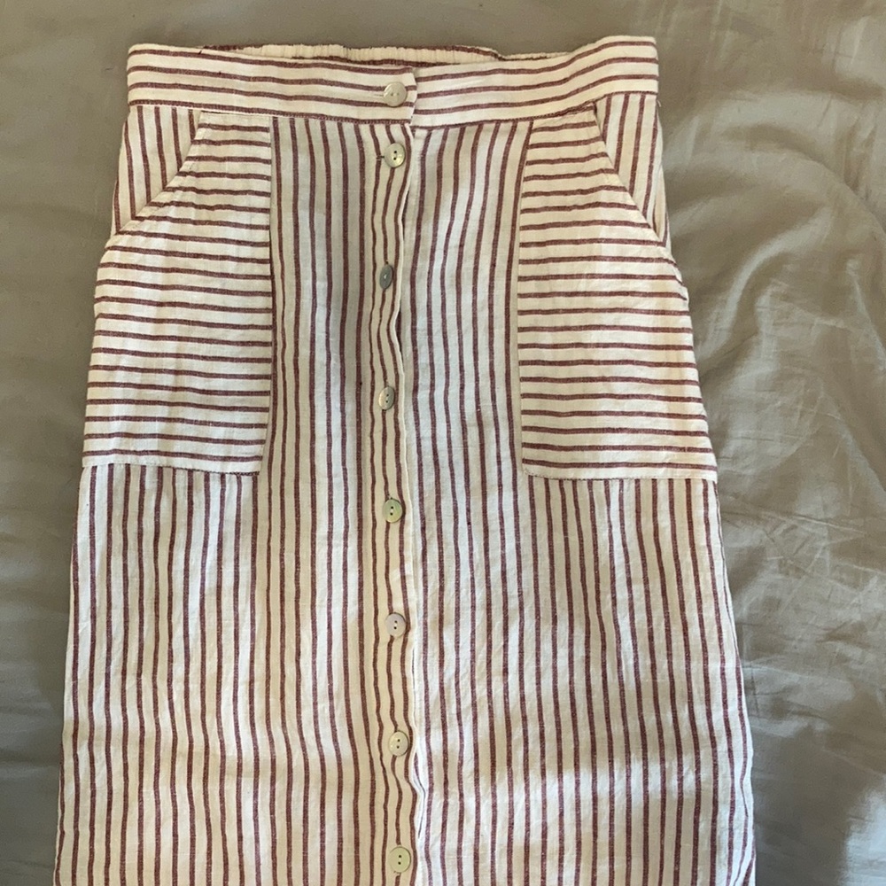 Artisan NY linen maxi skirt